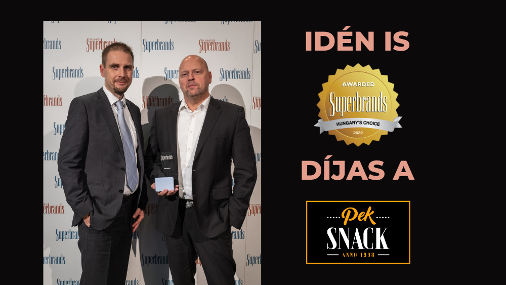 2022-ben is Superbrands díjas a Pek-Snack!