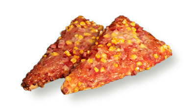 Kriška pizze sa kukuruzom i šunkom